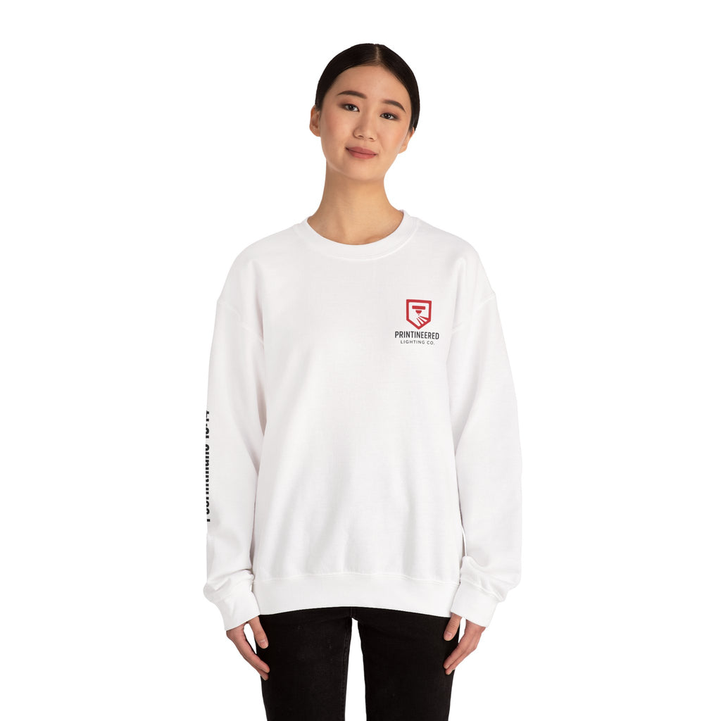 Crewneck Sweatshirt, Printineered Lighting Co.