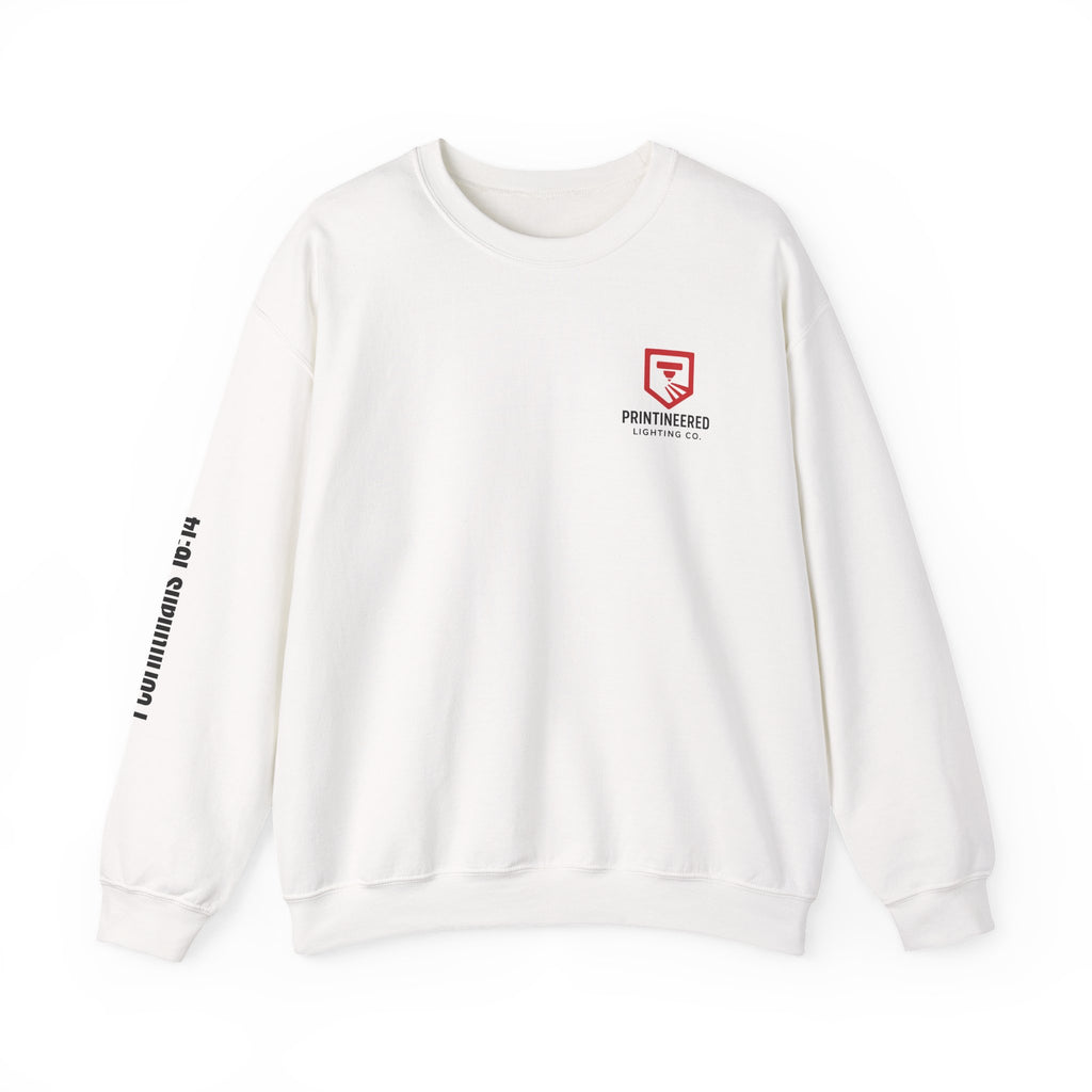 Crewneck Sweatshirt, Printineered Lighting Co.