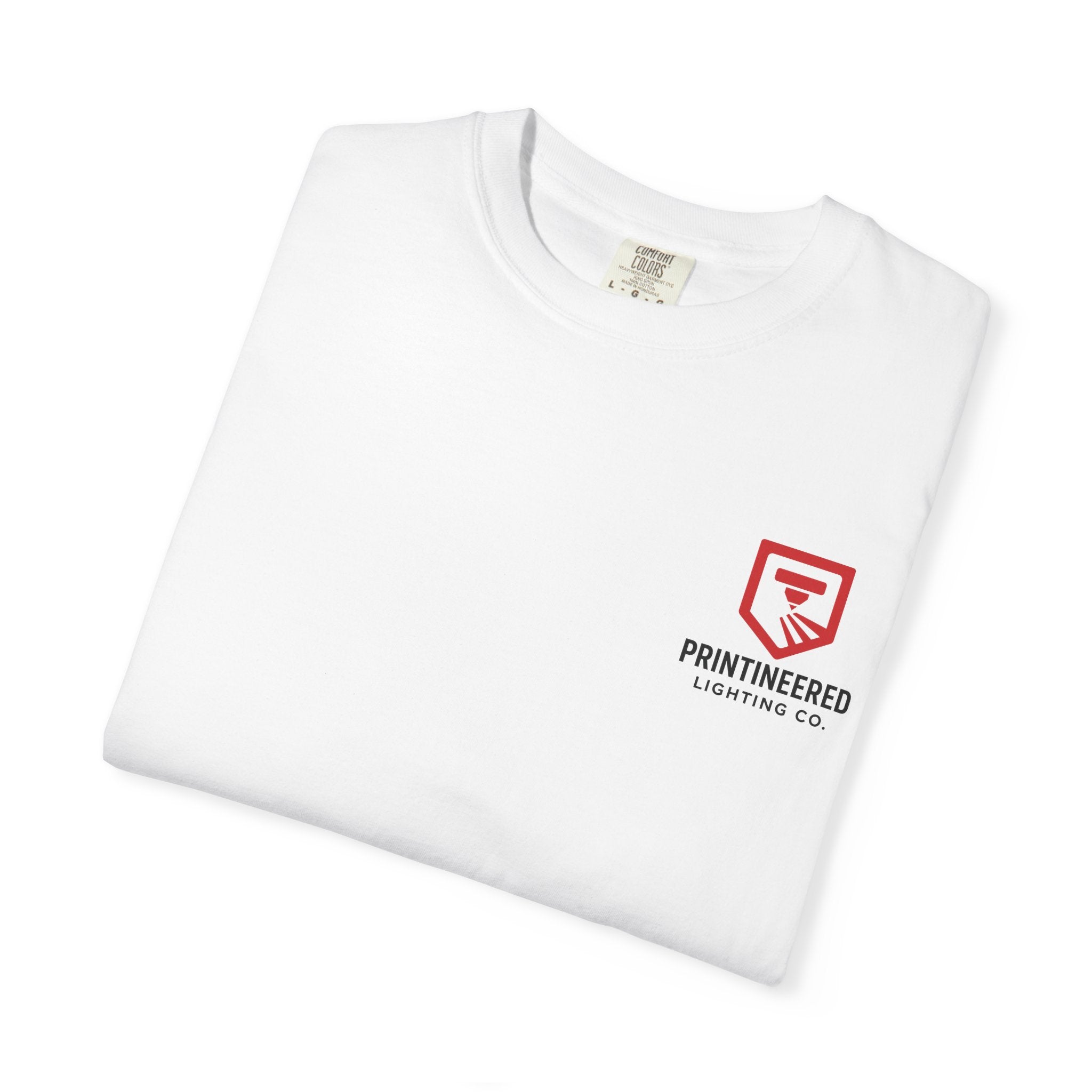 100% Cotton T-Shirt, Printineered Lighting Co.