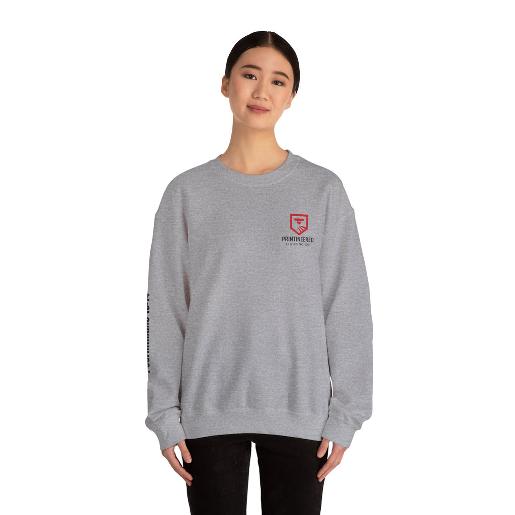 Crewneck Sweatshirt, Printineered Lighting Co.