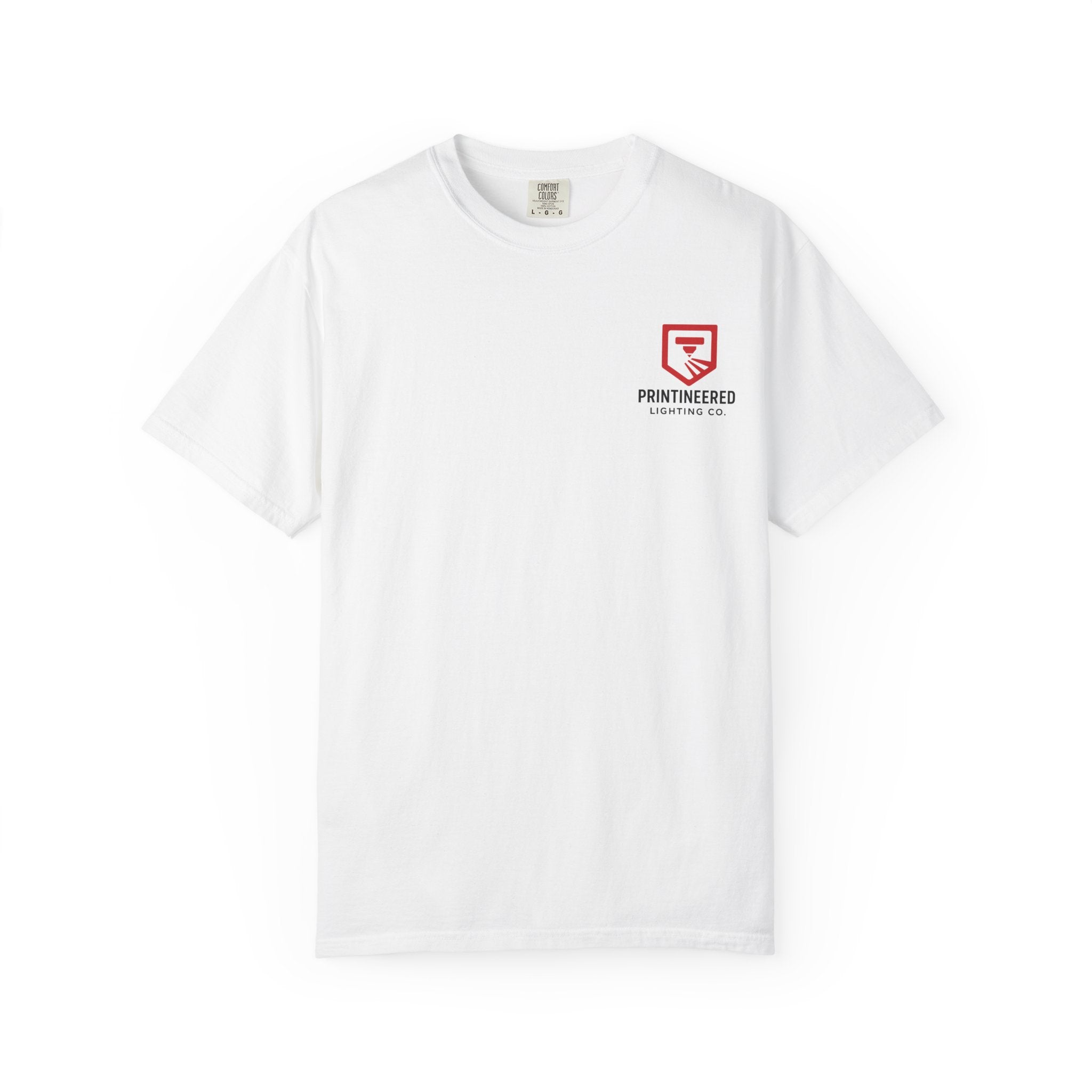 100% Cotton T-Shirt, Printineered Lighting Co.