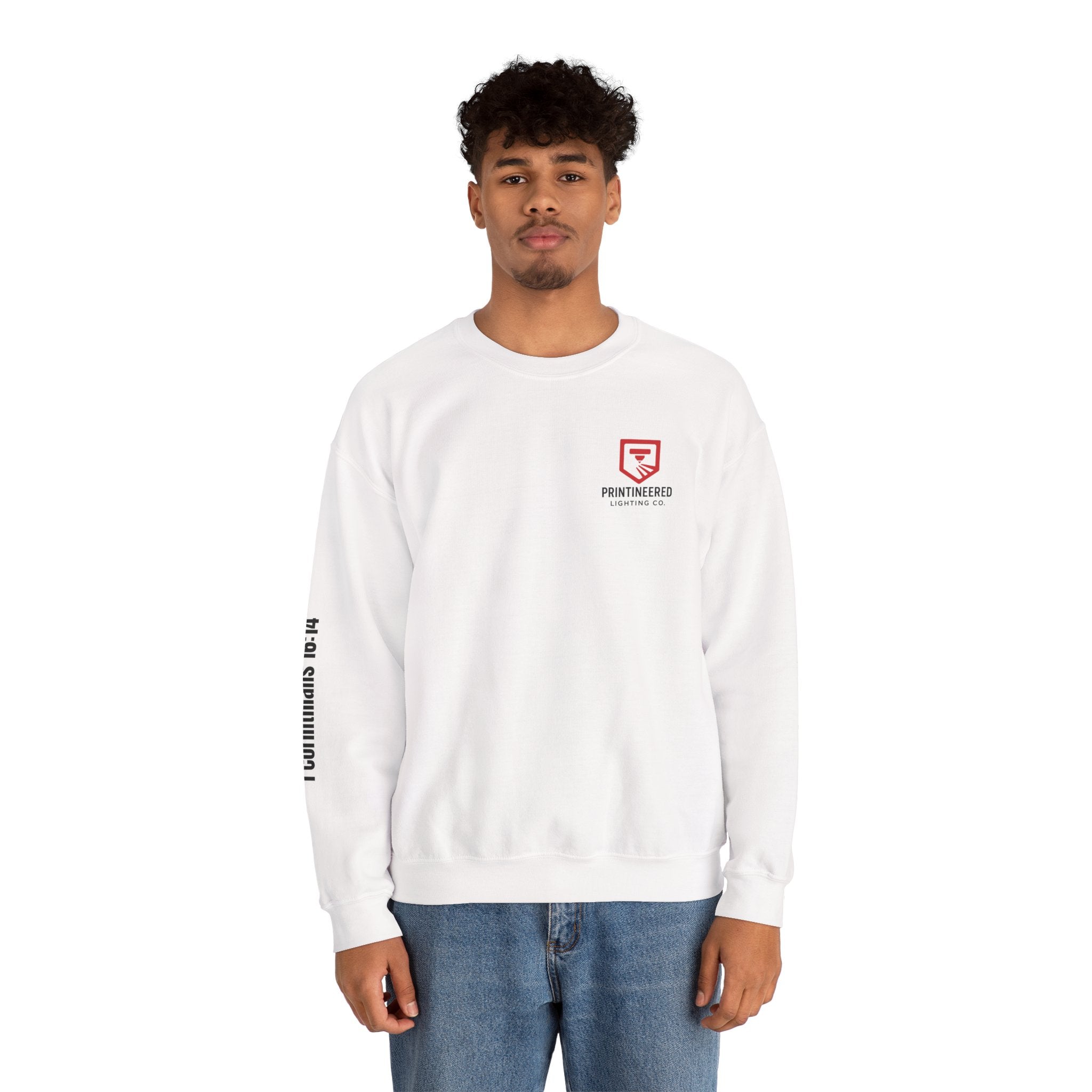 Crewneck Sweatshirt, Printineered Lighting Co.