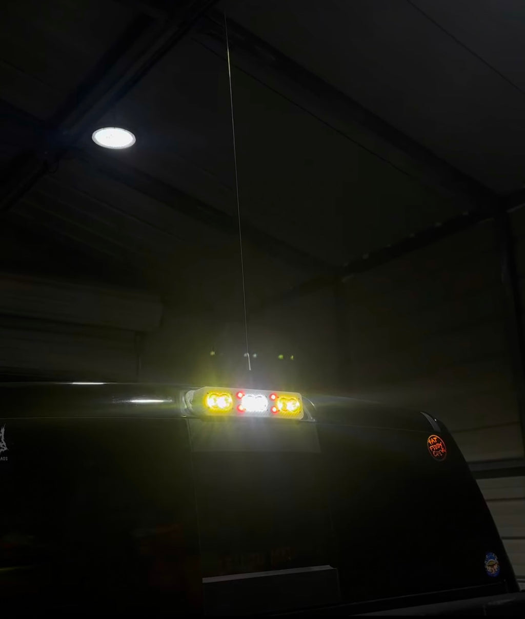 CLEAR 2014-2018 Chevy/GMC Third Brake Light/Chase Light With 3 Pods