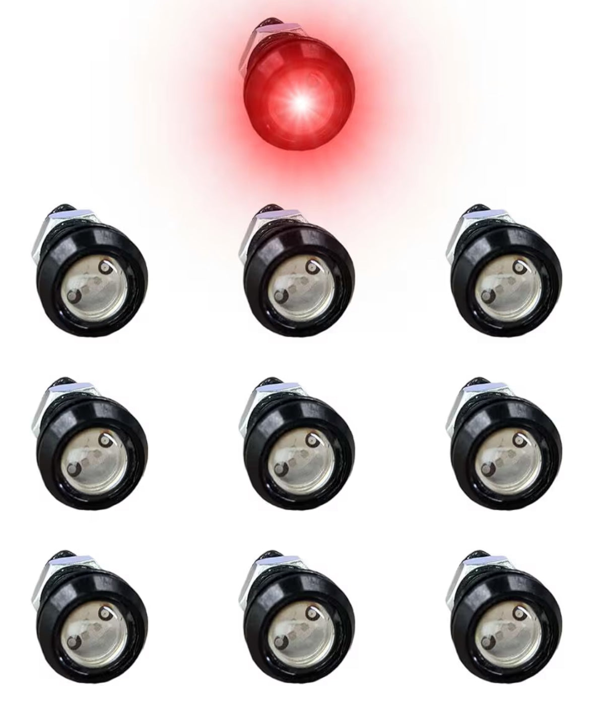 Chase Light Red Brake Bulb Replacements (10 PCS)